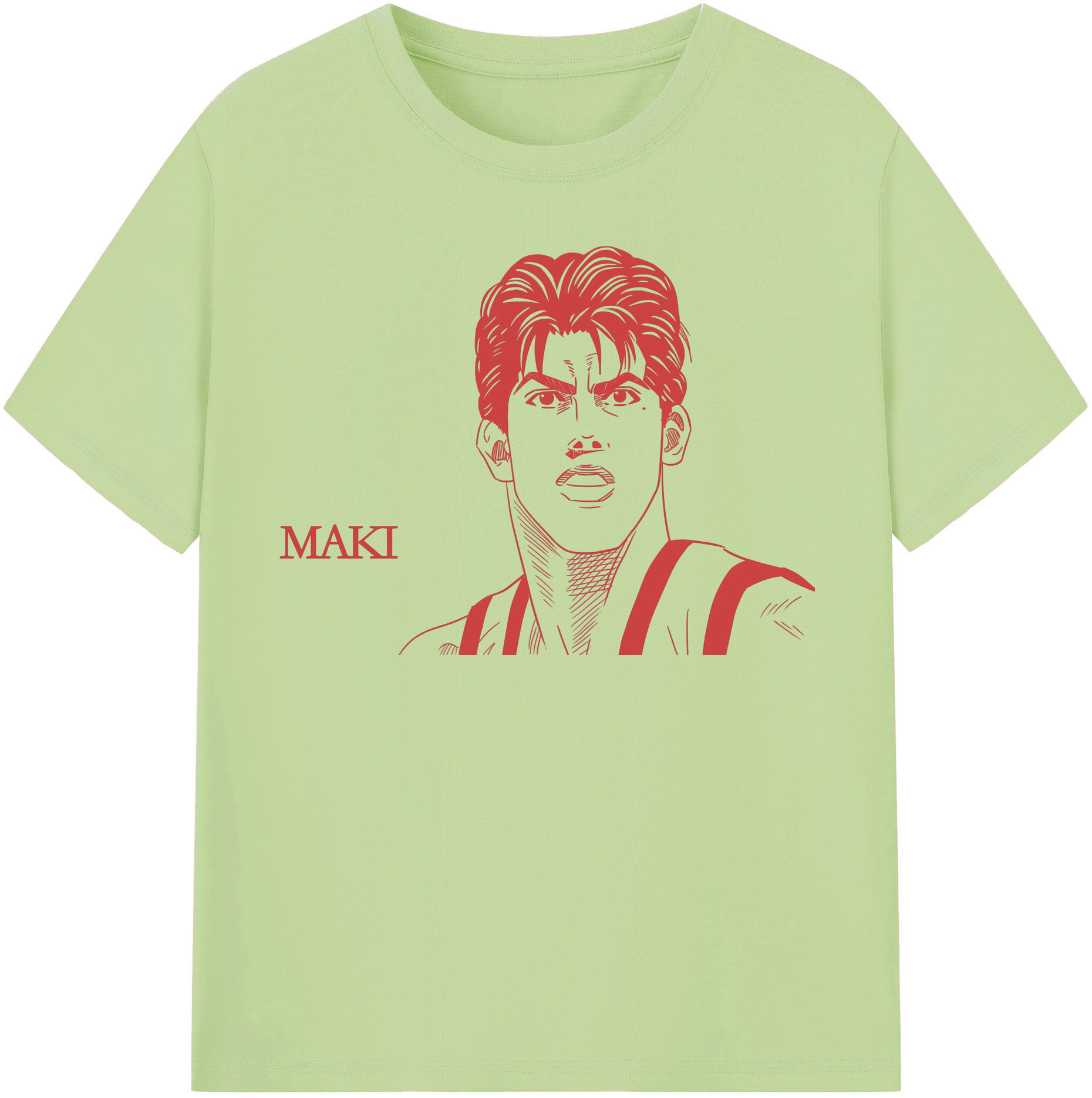 SLAM DUNK／スラムダンク 綿100％半袖Tシャツ（フロントプリント）